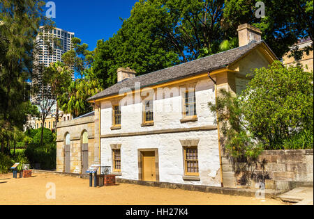 Cadmans Cottage, la più antica costruzione a Sydney in Australia Foto Stock