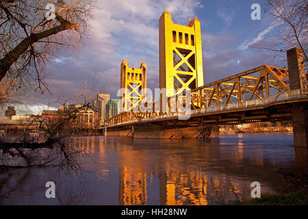 La città di Sacramento in California Foto Stock