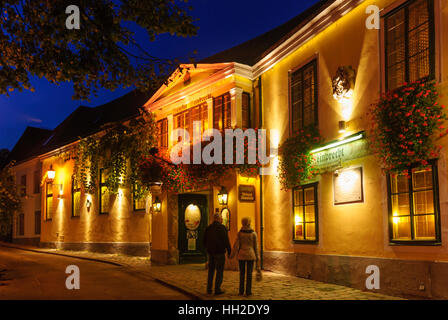 Wien, Vienna: Vino posto Grinzing; Wine bar Reinprecht nel Cobenzlgassez, 19., Wien, Austria Foto Stock