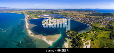 Città di Nin, Adriatico, Croazia Foto Stock