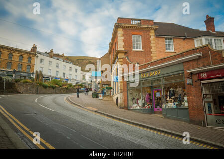 Vista delle grandi strade Malvern, Worcestershire REGNO UNITO Foto Stock