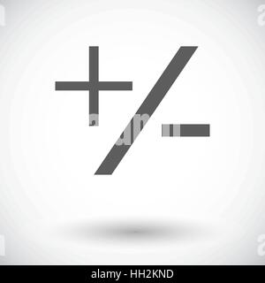 Minus Plus. Singola icona piatta su sfondo bianco. Illustrazione Vettoriale. Illustrazione Vettoriale
