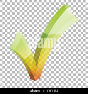 Trasparente segno di spunta Illustrazione Vettoriale