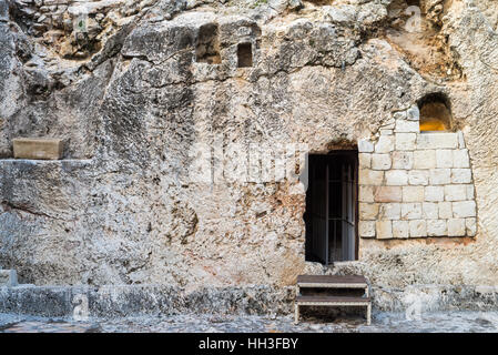 La tomba del giardino di Gerusalemme è uno dei due presunti siti di sepoltura di Gesù Cristo Foto Stock