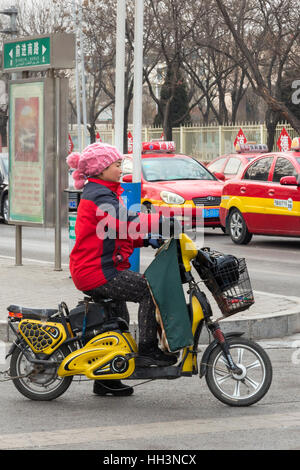 Bicicletta e ebike, Shizuishan, Ningxia, Cina Foto Stock