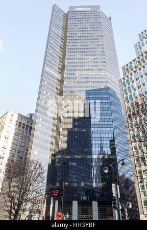 Alti edifici commerciali in Midtown Manhattan, New York Foto Stock