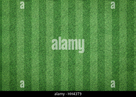 Vista superiore della striscia di campo da calcio in erba sfondo Foto Stock