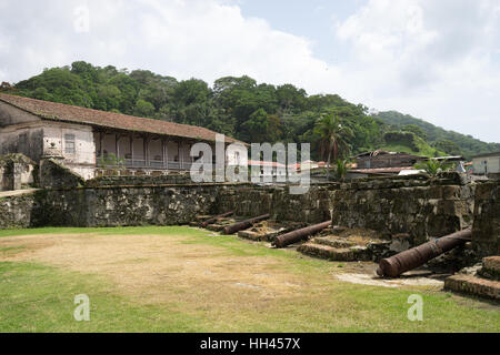 Storico Fort Jeronimo in Portobelo Panama Foto Stock