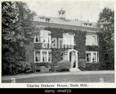 Casa di Dicken a Gad's Hill, Rochester, Kent Foto Stock