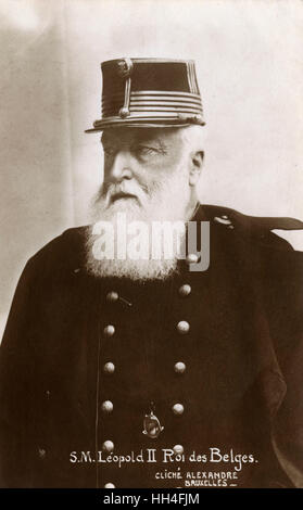 Re Leopoldo II del Belgio (1835-1909). Foto Stock