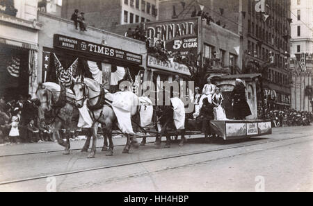 Tour della Woodrow Wilson League of Nations, USA Foto Stock