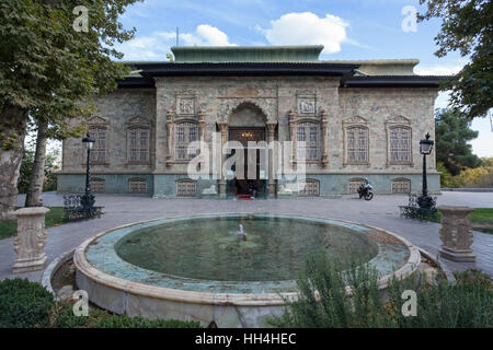 Palazzo verde nel Parco Saadabad, Teheran, Iran Foto Stock