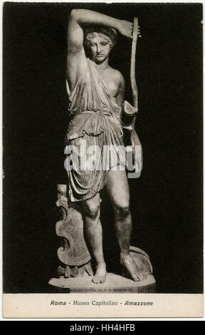Statua di un Guerriero Amazzonico ferito - Museo Capitolino, Roma Foto Stock