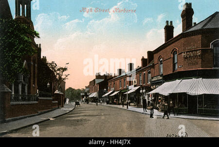 High Street, Harborne, Birmingham, West Midlands. Foto Stock