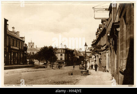 Alnwick, Northumberland - Bondgate entro Foto Stock