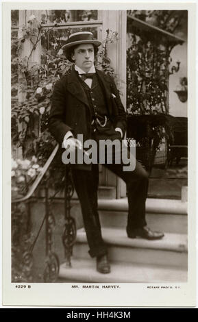 Sir John Martin-Harvey - attore di scena inglese Foto Stock