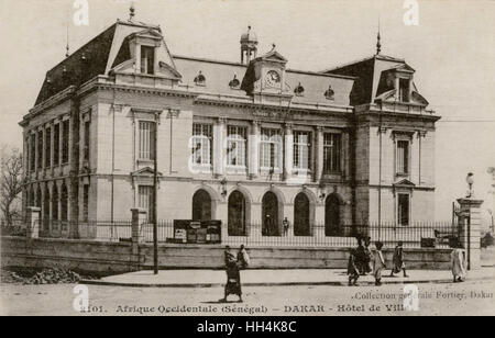 Municipio (Hotel de Ville) di Dakar, Senegal Foto Stock