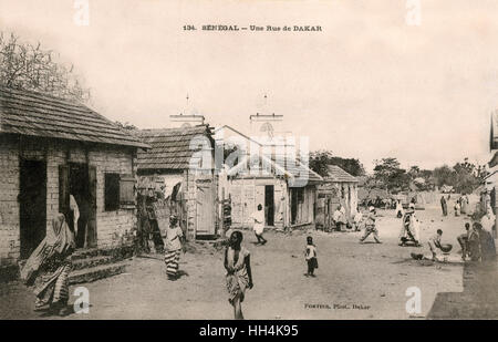 Vita di strada a Dakar, Senegal Foto Stock