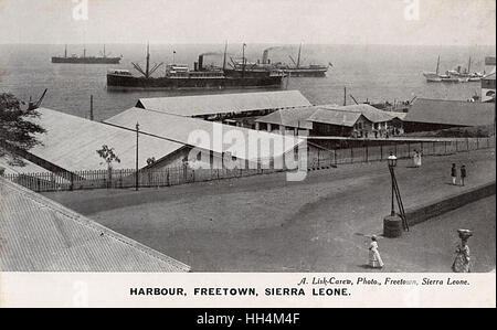 Porto, Freetown, Sierra Leone, Africa Occidentale Foto Stock