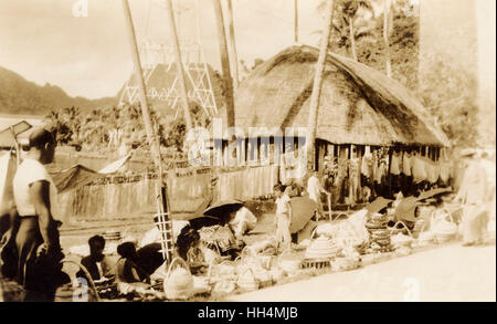 Pago Pago, Tutuila, Samoa Americane, Oceano Pacifico Foto Stock