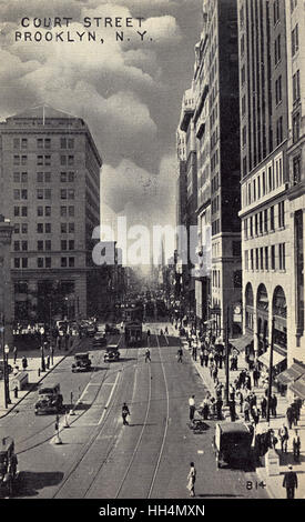 Court Street, Brooklyn, New York Foto Stock