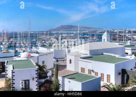 Marina Rubicon, Playa Blanca, Lanzarote, Isole Canarie, Spagna Foto Stock