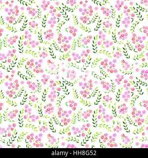 Seamless dimenticare-me-non fiori pattern. Sfondo floreale Illustrazione Vettoriale