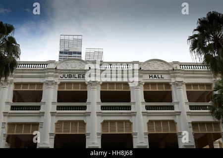 Giubileo Hall della storica Raffles Hotel di Singapore. Foto Stock