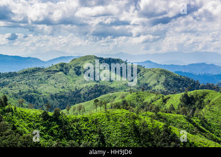 Khao Chang Puak montagna, Kanchanaburi Thailandia Foto Stock