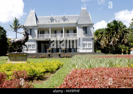 Le château de la Villebague est la Plus ancienne maison coloniale de l’île Maurice. Foto Stock