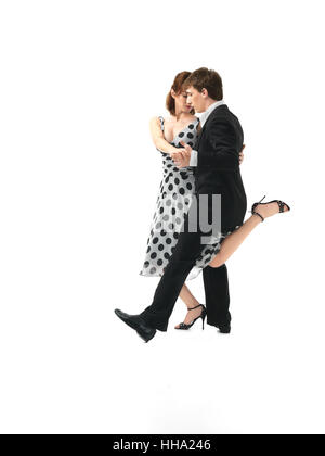 Passi, passo, tango, professional, romanticismo, pratica, pratica tuta, insieme, Foto Stock