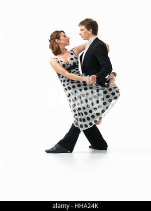 Passi, passo, tango, professional, romanticismo, pratica, pratica tuta, insieme, Foto Stock