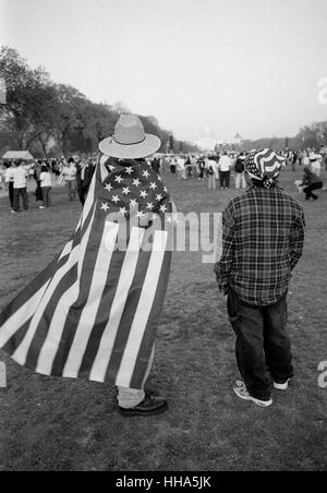 Una manifestazione pacifica al Rally di immigrazione tenutasi a Washington DC il 4.10.2006 Foto Stock