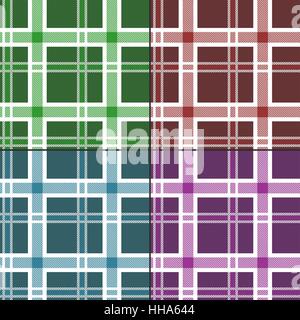 Seamless pattern tartan. Impostare Illustrazione Vettoriale