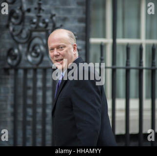 Chris temolo, Segretario di Stato per i trasporti, arriva settimanale per la riunione del gabinetto del giorno di PM's Brexit discorso Foto Stock