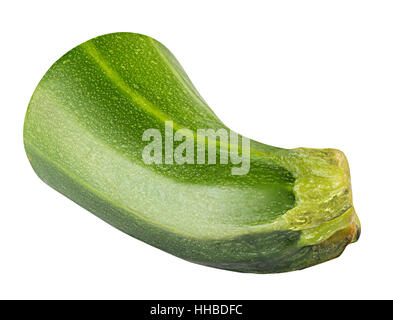 Squash zucchini isolato di zucchine con tracciato di ritaglio Foto Stock