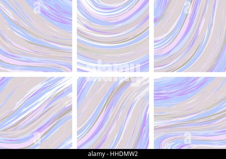 Set di vettore inchiostro acquerello texture disegnata a mano marmorizzazione illustrazione, sfondo astratto, aqua stampa. Modello per la vela, matrimonio inviti (save data), invito, Busta, Valentino, design della scheda Illustrazione Vettoriale