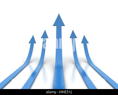 Blu, conseguimento, AIM, obiettivo, rapporti aziendali, trattare, transazione commerciale, Foto Stock