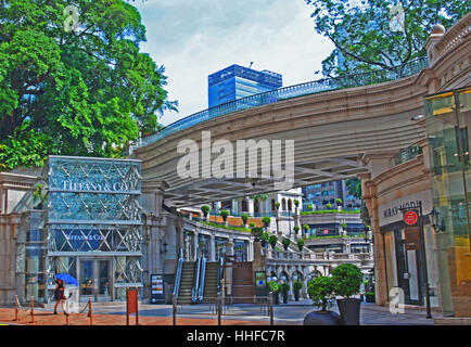 Scena di strada della penisola di Kowloon Hong Kong Cina Foto Stock