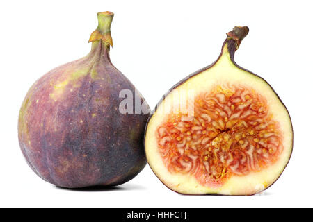 Fig isolati su sfondo bianco Foto Stock