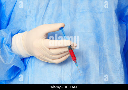 Esperimento, guanto lussuria, tossicodipendenza, tendenza, solitudine, materiale, farmaco, Foto Stock