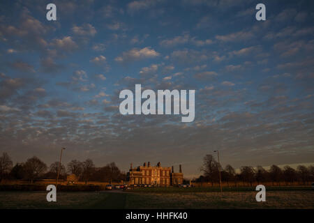 Londra, UK 18 gennaio 2017 bello il pomeriggio e la sera presto a Greenwich, Londra Credito: carol moiré/Alamy Live News Foto Stock