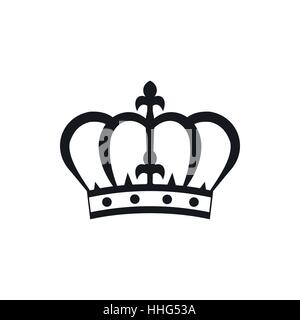 Icona di corona in stile semplice Illustrazione Vettoriale