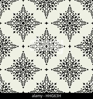 Seamless vintage, ornate pattern. design vettoriali su sfondo trasparente, per sfondi, stampe di sfondo, tessili. Illustrazione Vettoriale
