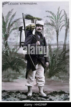 Legione Straniera francese, soldato, Algeria, 1910 Foto Stock
