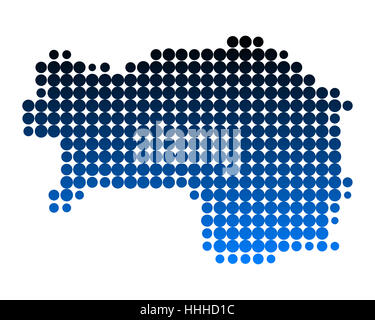 Blu, austriaci, illustrazione, cerchio, card, macchiato, Stiria, dot, raster, Foto Stock