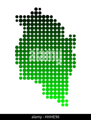 Verde, austriaci, illustrazione, cerchio, card, macchiato, dot, raster, stato Foto Stock