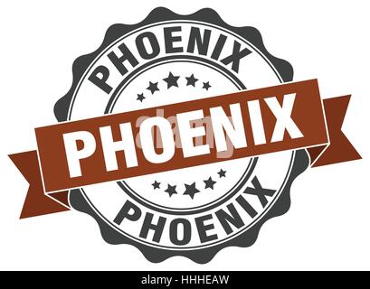 Phoenix round della guarnizione a nastro Illustrazione Vettoriale