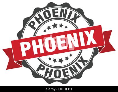 Phoenix round della guarnizione a nastro Illustrazione Vettoriale