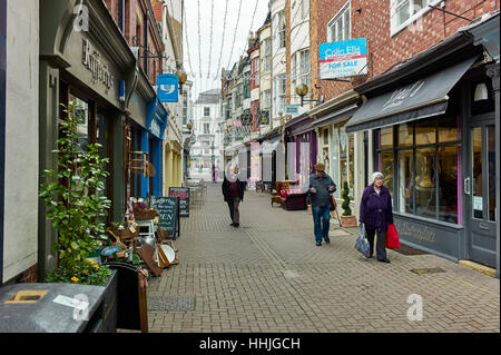 Strada pedonale in Scarborough Foto Stock